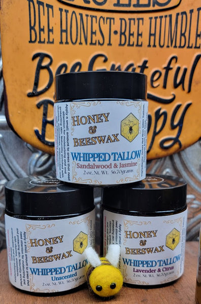 Whipped Tallow Cream with Honey and Beeswax