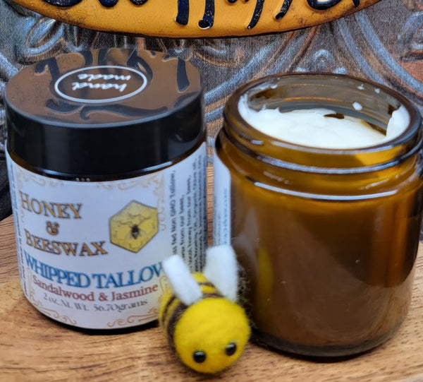 Whipped Tallow Cream with Honey and Beeswax