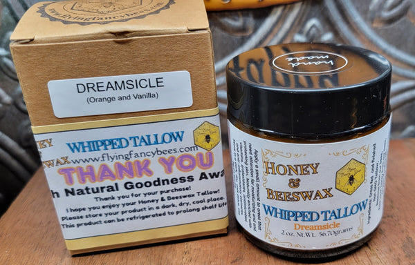 Whipped Tallow Cream with Honey and Beeswax