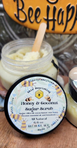 All Natural Sugar Scrub Honey and Almond