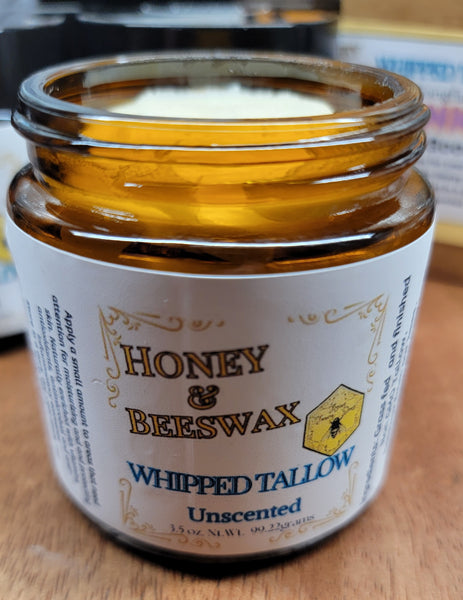 Whipped Tallow Cream with Honey and Beeswax