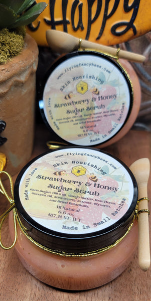 Strawberry & Honey Sugar Scrub All Natural