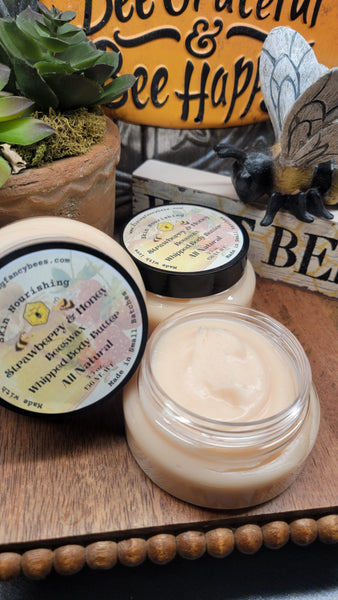 Strawberry and Honey Beeswax Whipped Body Butter