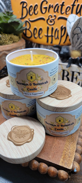 All Natural Beeswax Candle 4 oz. Tin