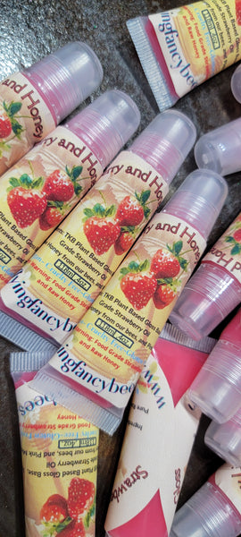 Strawberry and Honey Lip Gloss