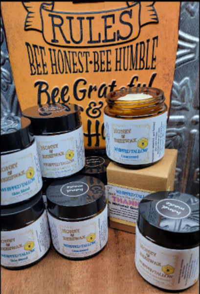 Whipped Tallow Cream with Honey and Beeswax