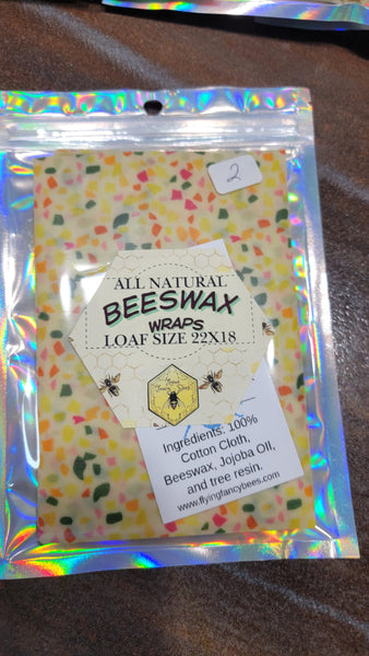 Beeswax Food Wraps Extra Large 22" x 18" Handmade