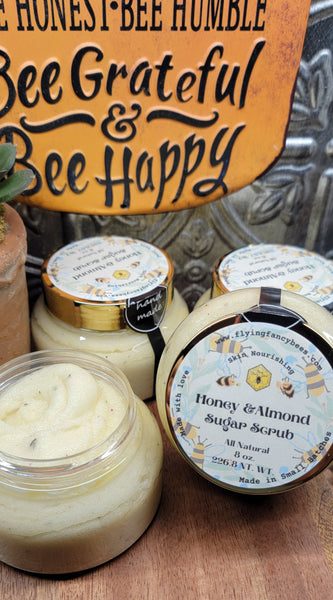 All Natural Honey & Almond Sugar Scrub