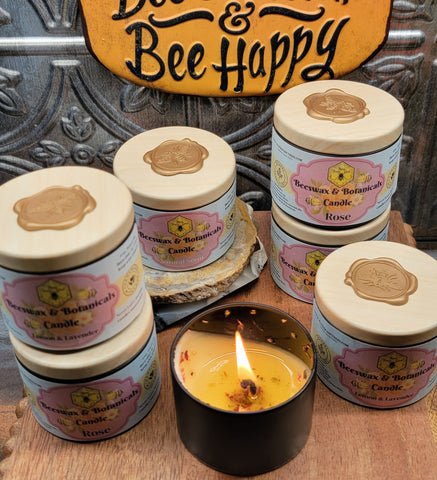 All Natural Beeswax Candle 4 oz. Tin