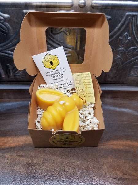 Honey Bee Beeswax Candle