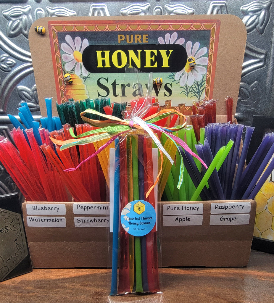 Honey Straw Sampler Assorted Flavors – Flying Fancy Bees