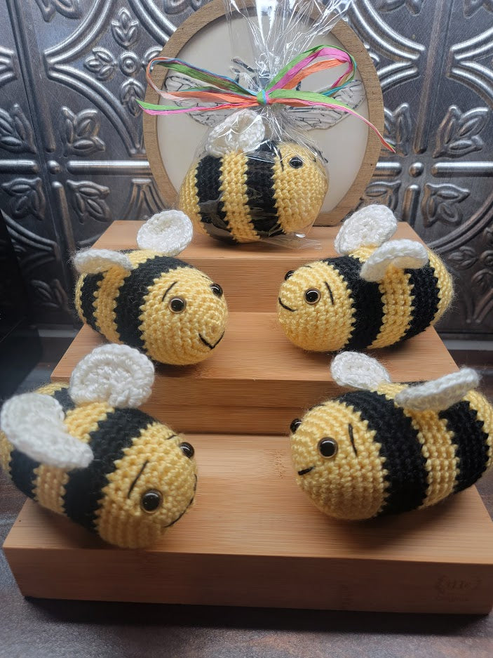 Adorable Honey Bee Hand Crocheted Honey Bee